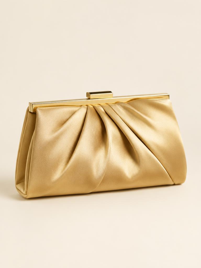 Aurelia Satin Clutch