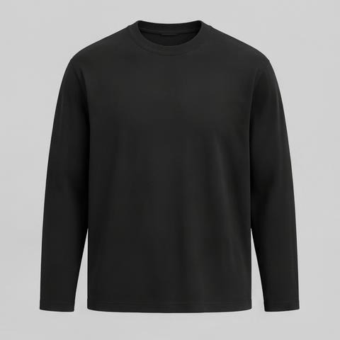 Black Long-Sleeve Tee