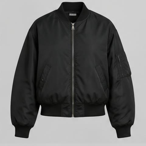 Black Bomber Jacket