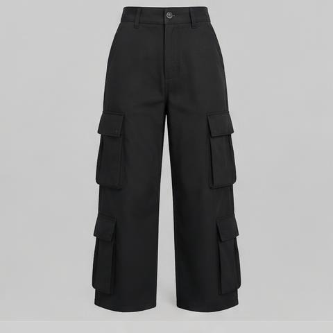 Black Cargo Trousers